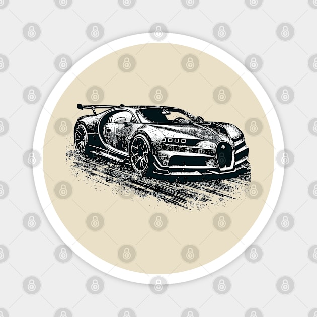 Bugatti Chiron Magnet by Vehicles-Art